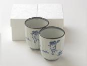 [Limited] KOHZANJI NAGA Yunomi - pair (handcrafted Teacup)